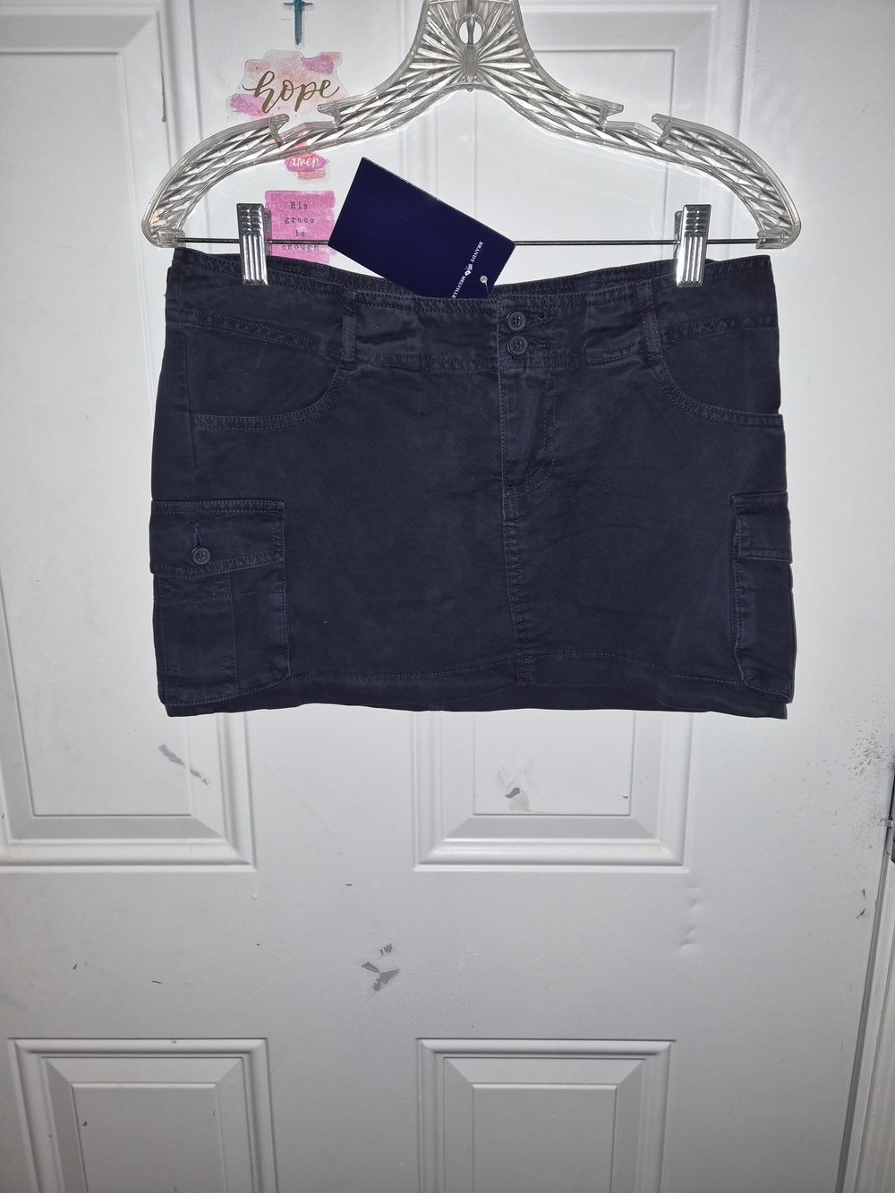 Brandy Melville Navy Cargo Mini Skirt